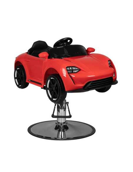 Sedia da parrucchiere per bambini rossa porshe car 