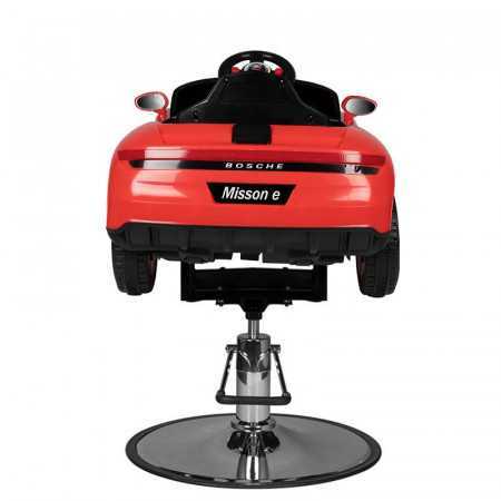 Chaise de coiffure enfant voiture porshe rouge 