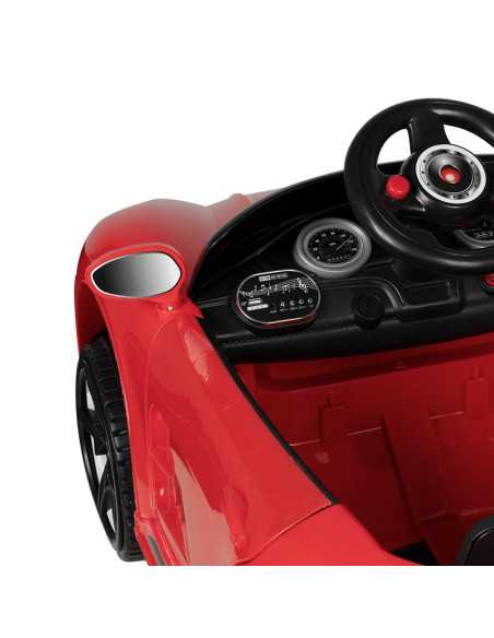Rode porshe auto kappersstoel voor kinderen 