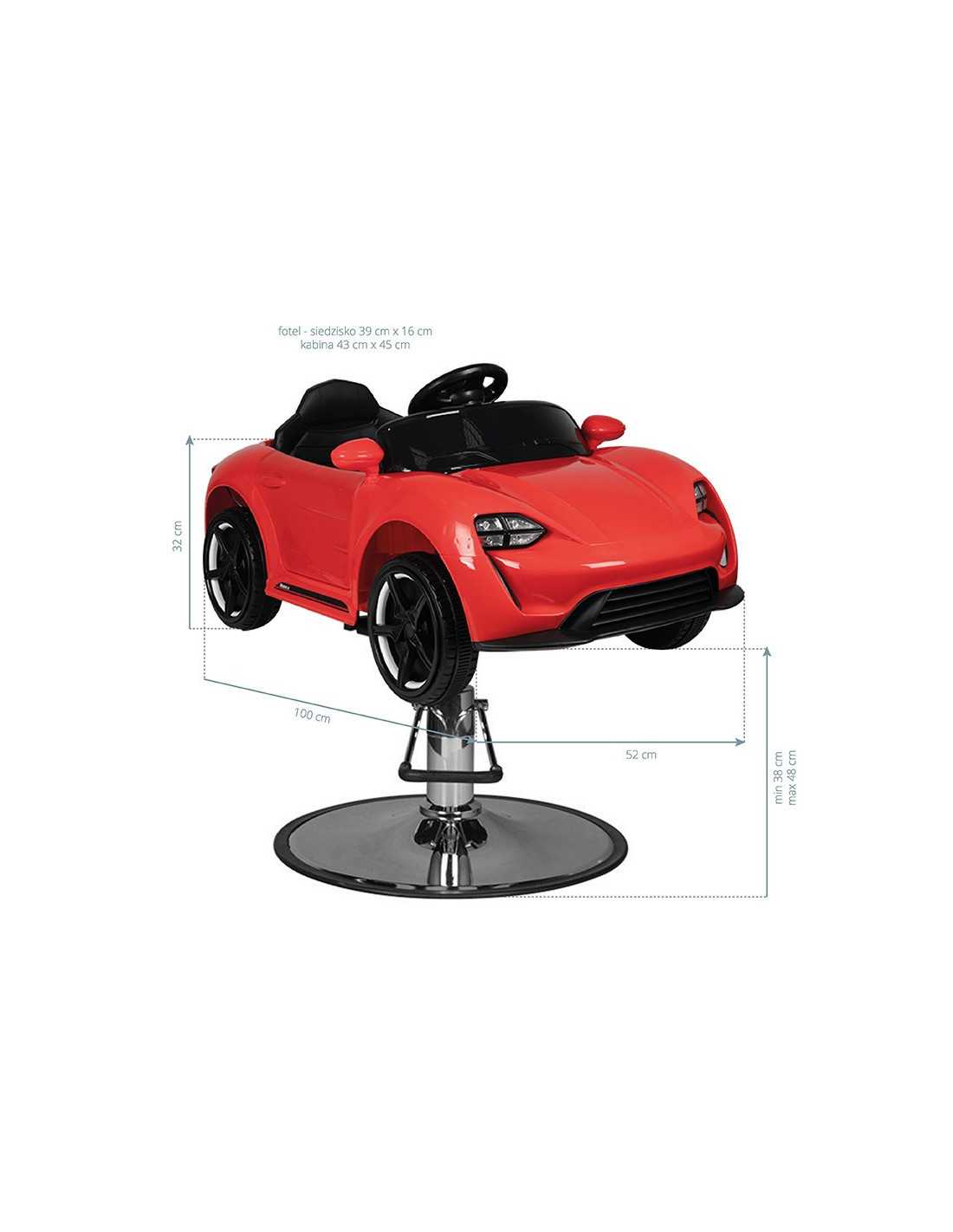 Red Porsche car children's hairdressing chair