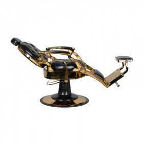 Chaise de barbier Cesare Noir Or Capitonné  2