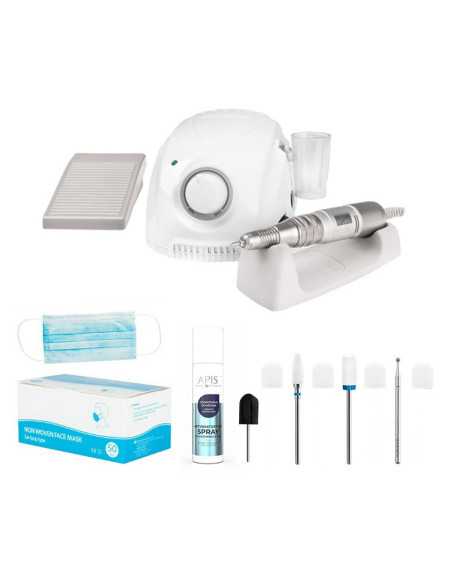 Lixadeira de Unhas 138145 LIXADEIRA DE UNHAS SAEYANG 3 CAMPEÃO BRANCO + H200 + KIT DE INICIAÇÃO