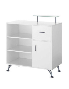 Comptoir bureau d'accueil copper blanc 2