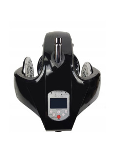 Capacete climazon de parede infraquartz com braço preto 2