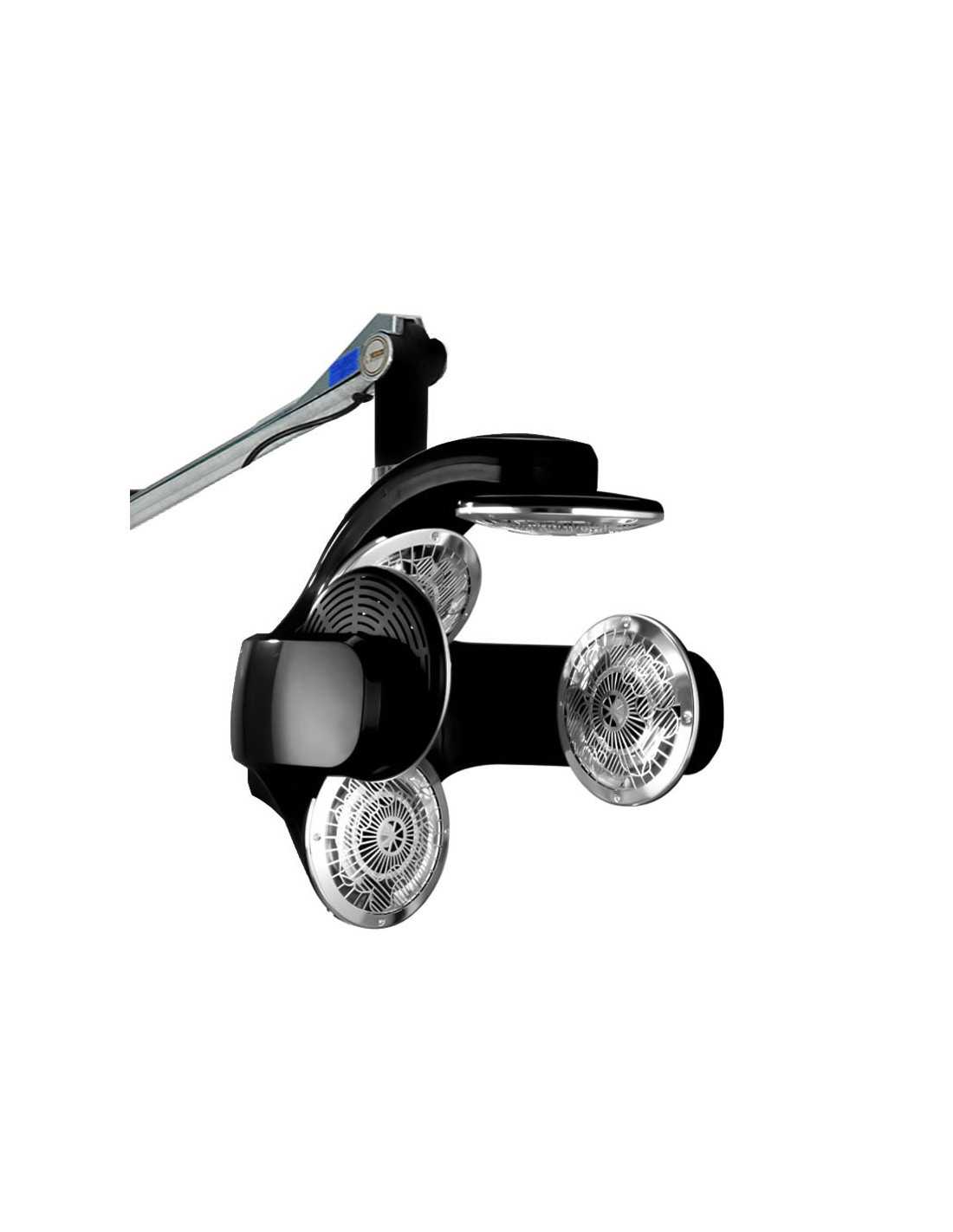 Climazon wall-mounted infrared quartz helmet on black arm