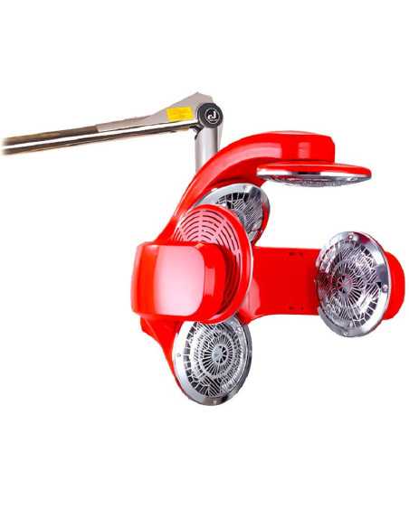Casco de infrarrojos de pared Climazon con brazo rojo 