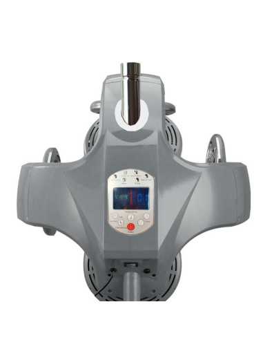 Climazon wall-mounted infrared quartz helmet on gray arm