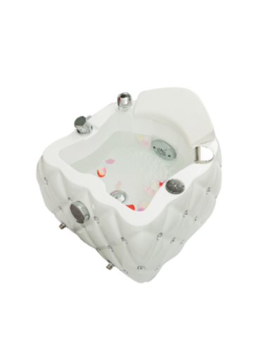 Fauteuil Pédicure Spa Massant 0036986 Baignoire Pieds Pédicure Spa Blanc Diam