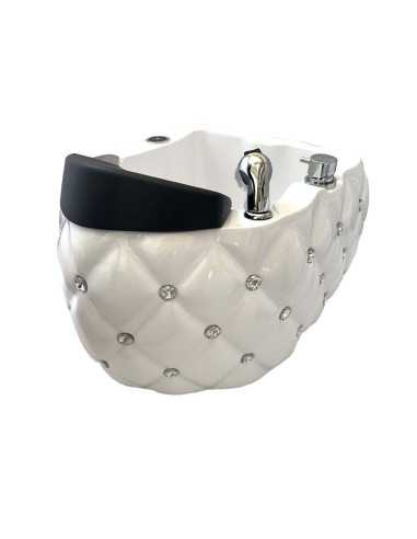 Fauteuil Pédicure Spa Massant 0036986 Baignoire Pieds Pédicure Spa Blanc Diam