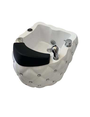 Fauteuil Pédicure Spa Massant 0036986 Baignoire Pieds Pédicure Spa Blanc Diam