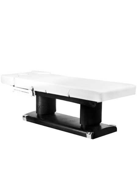 mesa de spa eléctrica qaus en blanco y negro con calentador