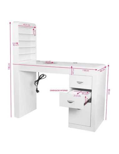 SCRIVANIA COSMETICA 310 BIANCO SINISTRO