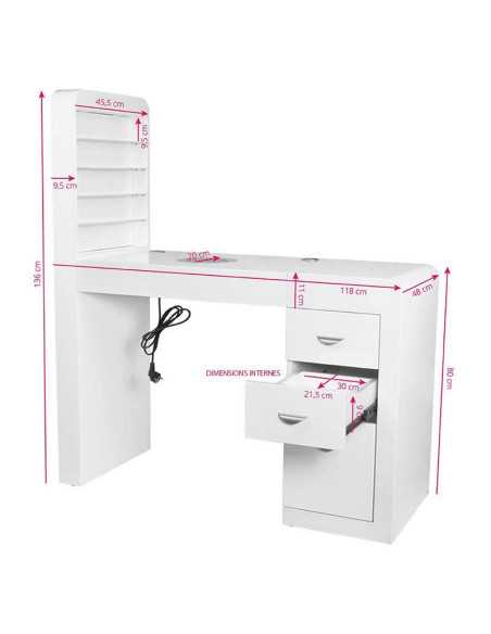 Table Manucure ALMA Professionnel côté Gauche 