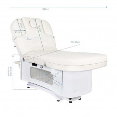 SPA COSMETIC BED AZZURRO 379 EXCLUSIVE 5 STEAM. WHITE HEATED