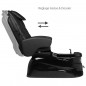 as-122 pedicure spa chair black with massage function