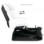 as-122 white and black pedicure spa chair with massage function