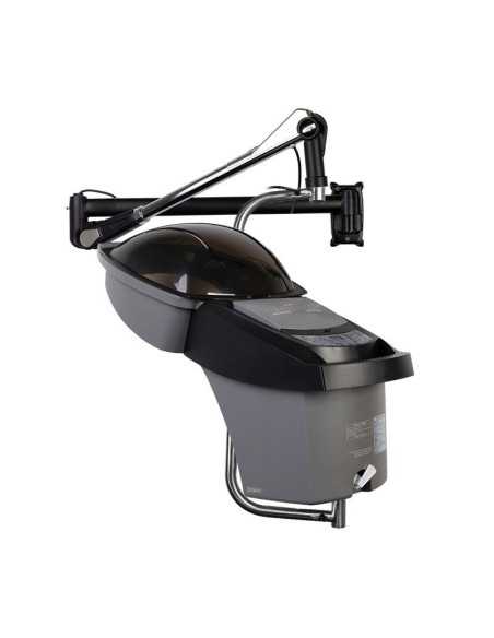 Stoomhelm sauna haarwand kappers zilver zwart met actieve ozon 