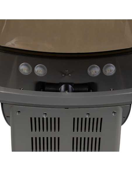 Steam helmet sauna hair wall mounted hairdressing silver black with active ozone