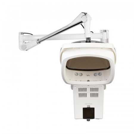 Wall-mounted hair steam sauna helmet white with active ozone