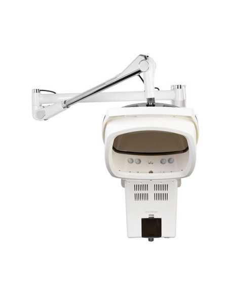 Witte haarstoomsaunahelm voor wandmontage met actieve ozon 
