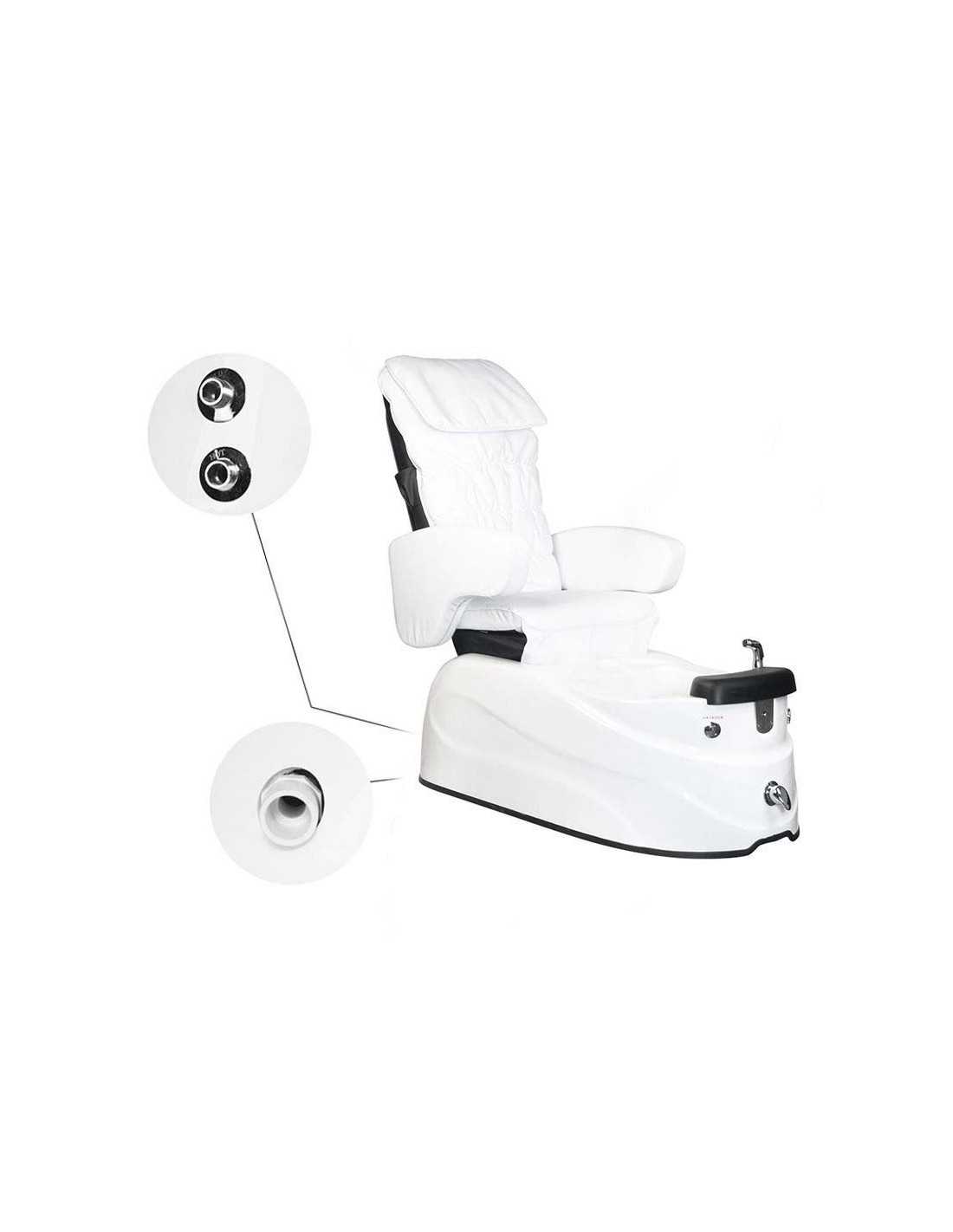 AS-122 WHITE SPA PEDICURE CHAIR WITH MASSAGE FUNCTION
