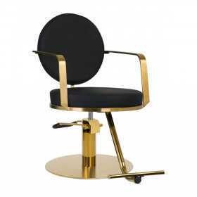 Friseurstuhl Arras schwarz gold
