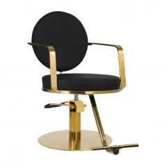 sillón de peluquería arras oro negro 