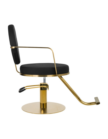 black and gold Arras hairdressing chair