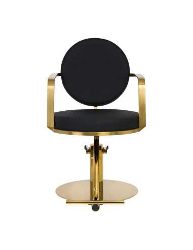 Arras black and gold hairdressing chair {attributes}