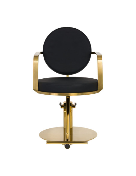 black and gold Arras hairdressing chair