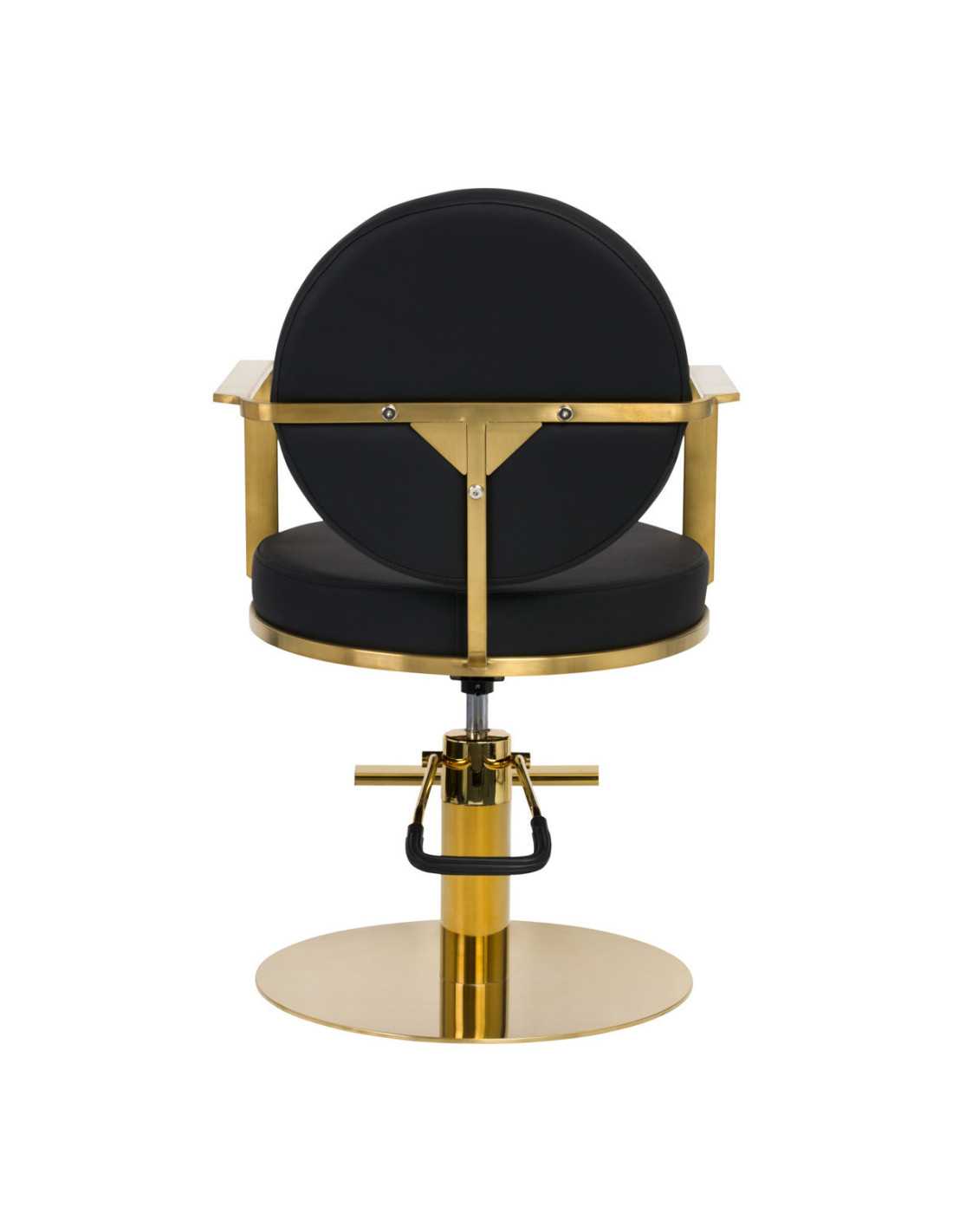 poltrona da parrucchiere Arras nera oro
