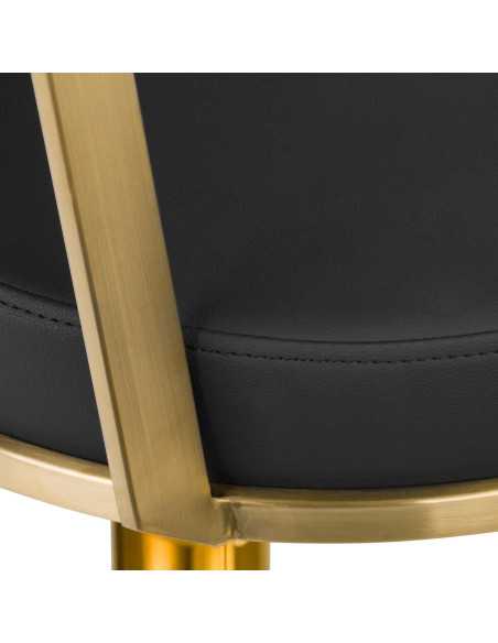 fauteuil de coiffure arras noir or {attributes}