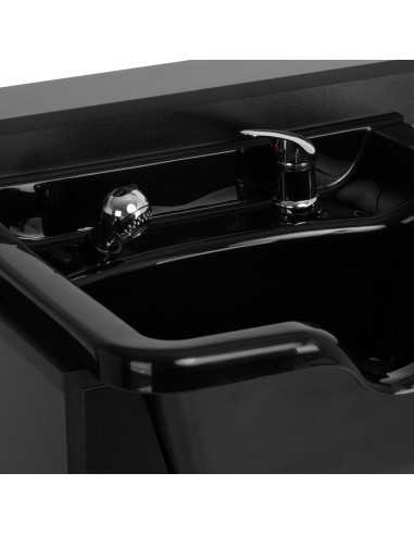 Bac a shampoing barbier station de lavage bb06 noir 