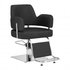Stilski stol linz srebrno črn 