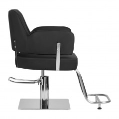 Stilski stol linz srebrno črn