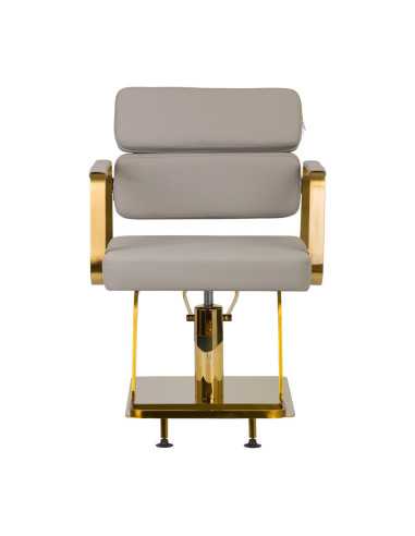 Sillón de peluquería porto gris oro 