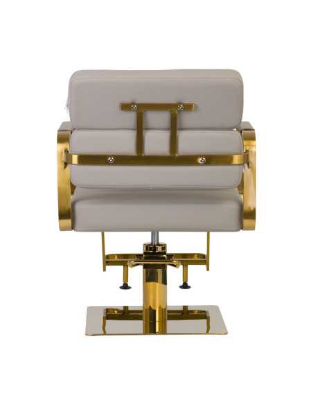 Sillón de peluquería porto gris oro 