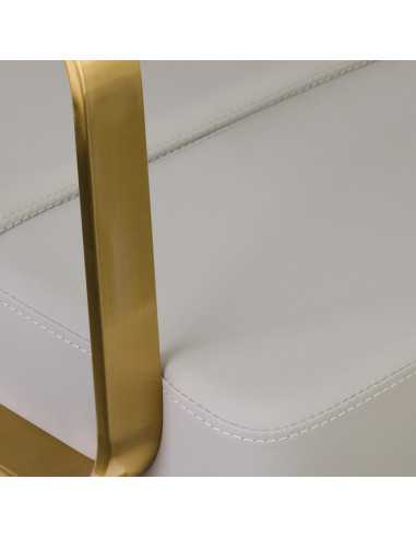 Sillón de peluquería porto gris oro 