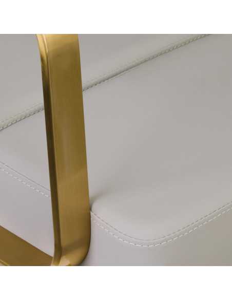 Sillón de peluquería porto gris oro 