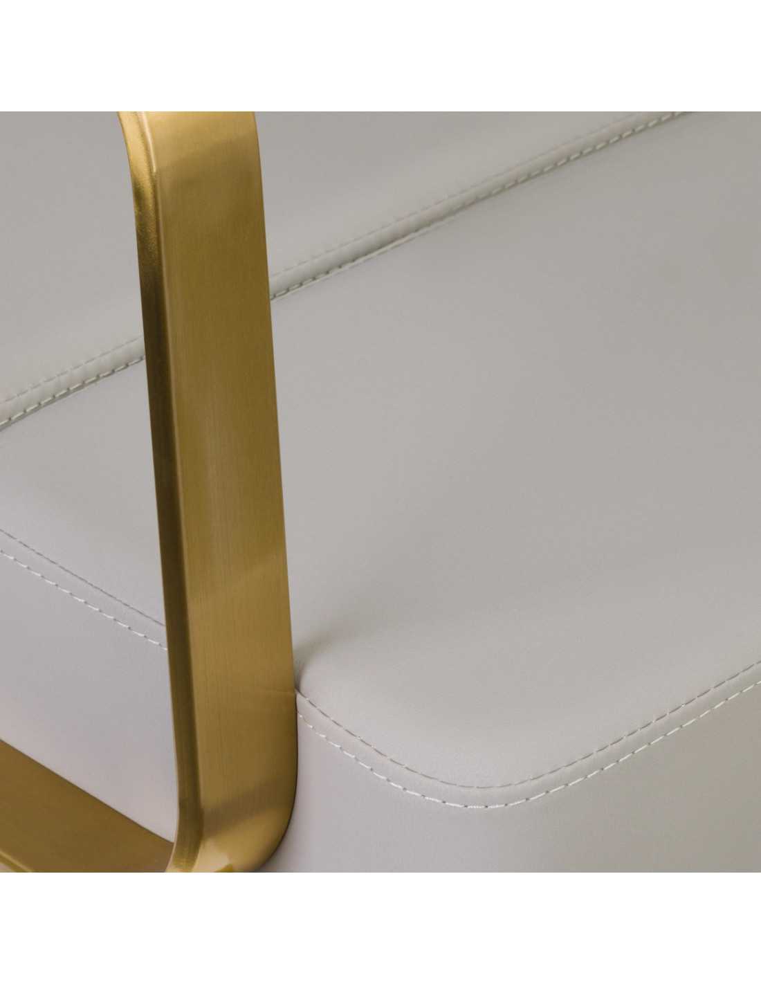 Porto grey gold hairdressing chair {attributes}