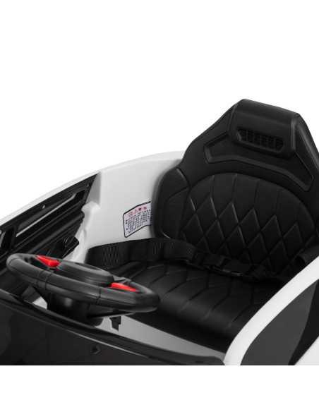 Sillón de peluquería infantil de coche de bambú blanco 