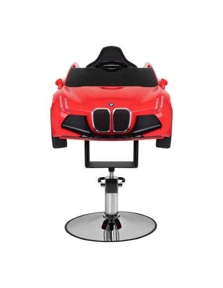 Roter bmw Kinderfriseurstuhl 
