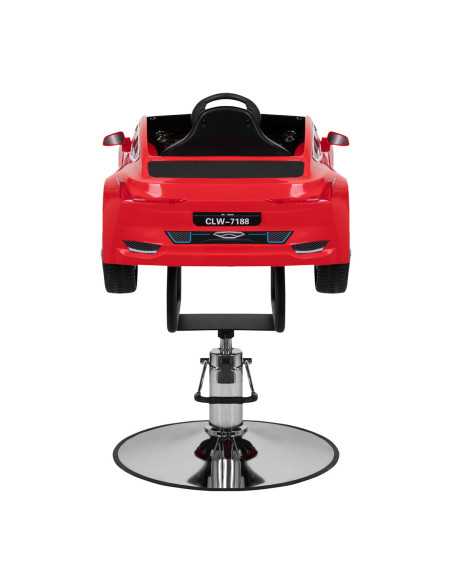 CHILDREN'S HAIRDRESSING CHAIR CAR BABY RED 