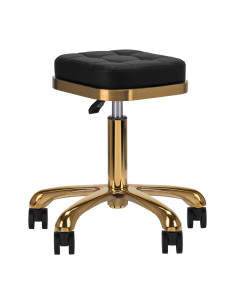 STOOL KOSMETYCZNY M-1645 ZŁOTO CZARNY