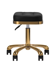 STOOL KOSMETYCZNY M-1645 ZŁOTO CZARNY 2