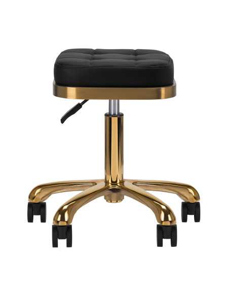 STOOL KOSMETYCZNY M-1645 ZŁOTO CZARNY