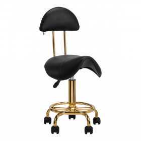 Tabouret roulettes 140906 Tabourets esthétiques 6001g or noir