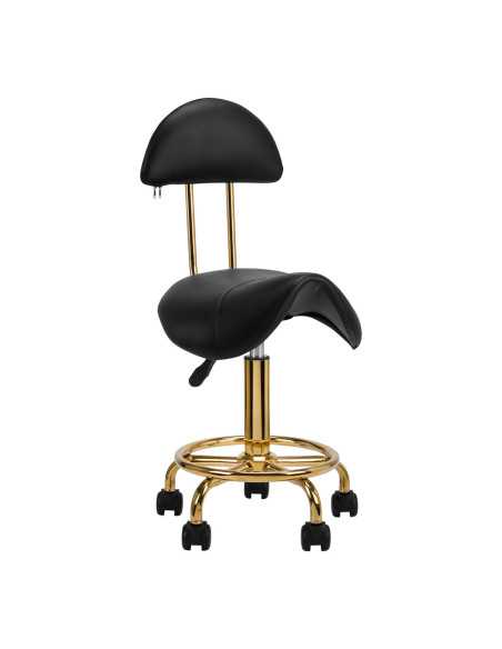 COSMETIC STOOL 6001G BLACK GOLD