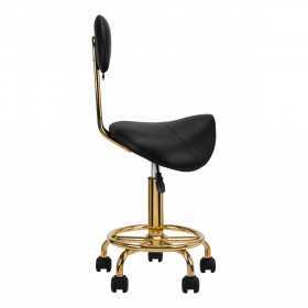 TABORET KOSMETYCZNY 6001G ZŁOTO CZARNY 2