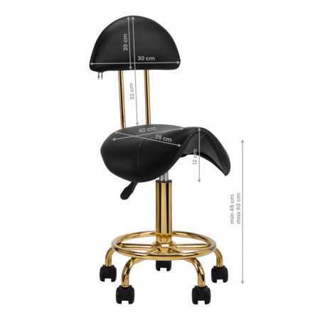 SGABELLO COSMETICO 6001G ORO NERO